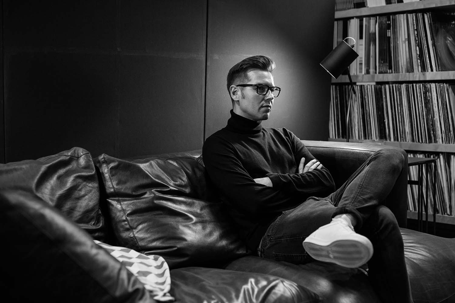 David Sneddon in recording studio