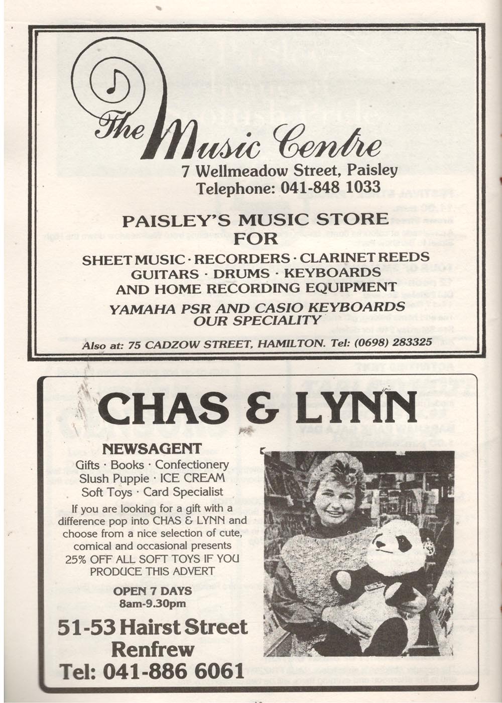 Paisley Festival 1986